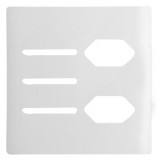 Placa 4x4 3 Interruptor + 2 Tomada - Novara Branca